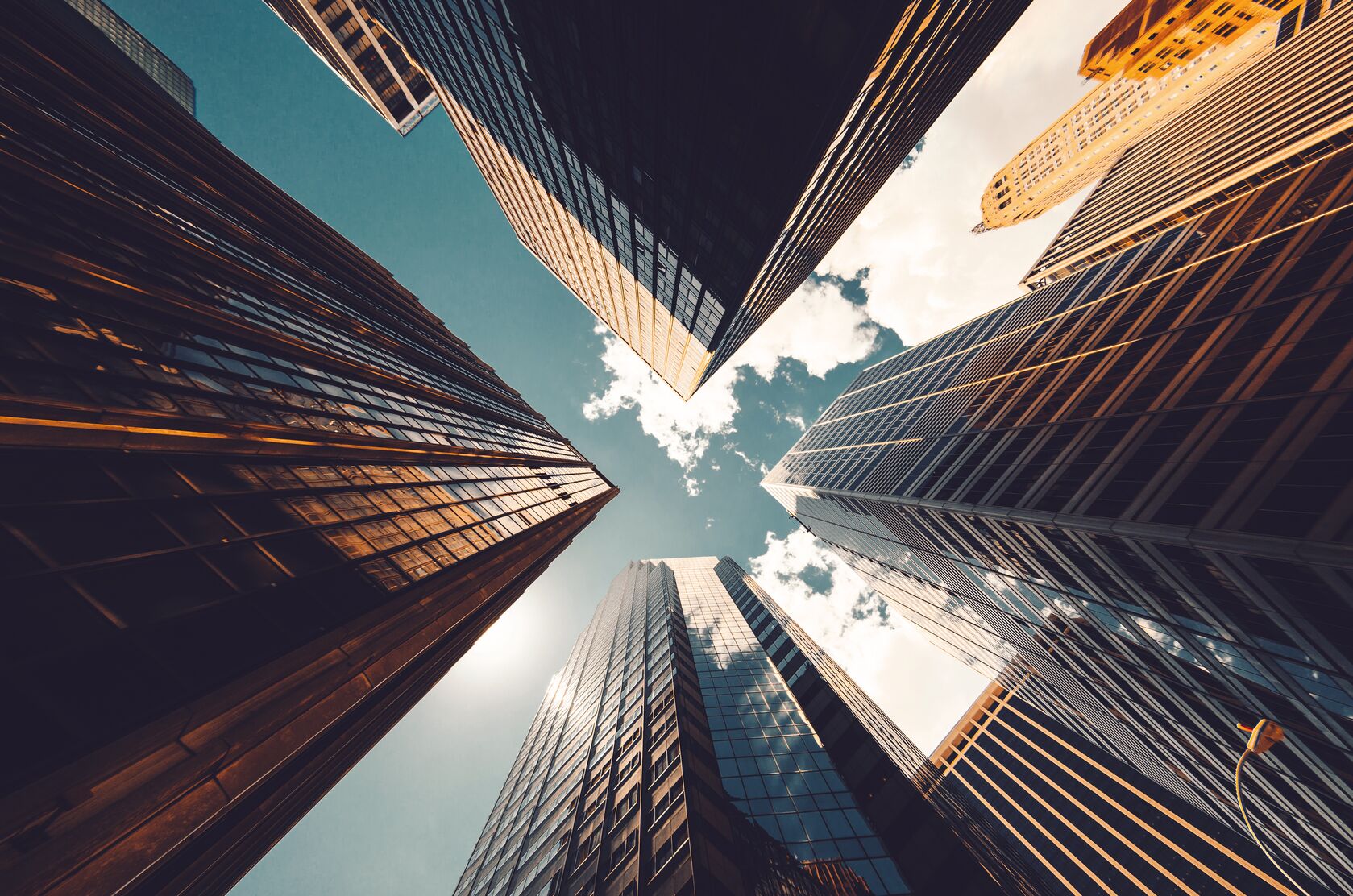 View of the skyscrapers