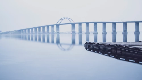 bridge-against-sky-during-winter