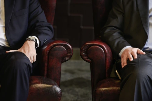 Men in chairs