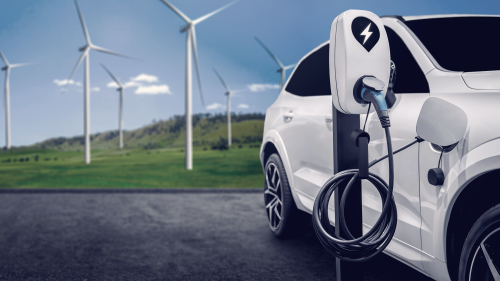 Charging electric car 