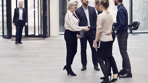 People Less Reception Group of people in reception area | Nordea