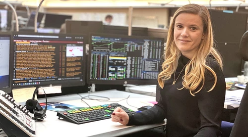 Sanna Ohde at desk
