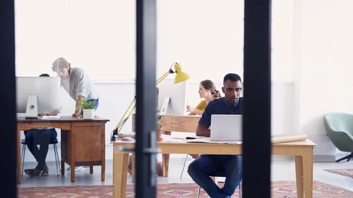 Group of young professionals working