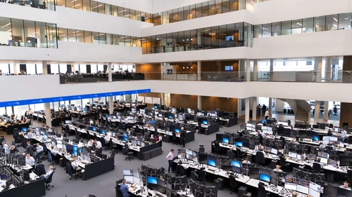 Nordea's trading floor in Copenhagen, Denmark.