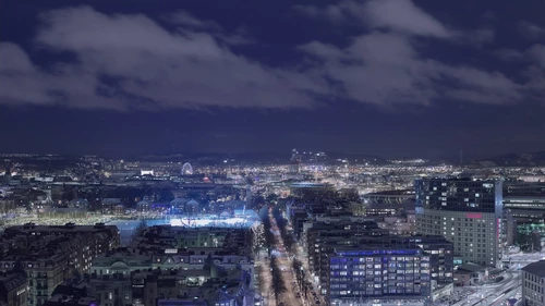 Winter night in Gothenburg City 