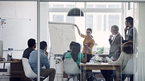 Group of people in a meeting room