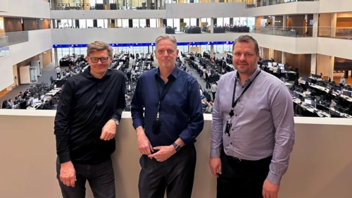 når cheføkonom Helge J. Pedersen, chefanalytiker Anders Svendsen og chefanalytiker Anders Skytte Aalund 