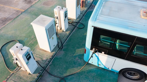 Electric bus charging