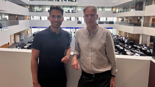 cheføkonom Helge J. Pedersen og Philip Maldia 