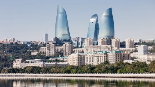 Flame Towers in Baku, Azerbaijan