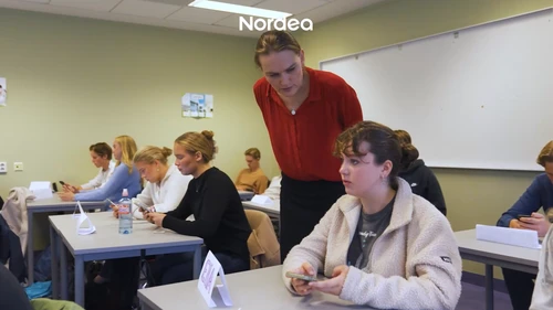 Ansatte fra Nordea underviste ungdomsskoleelever i Oslo