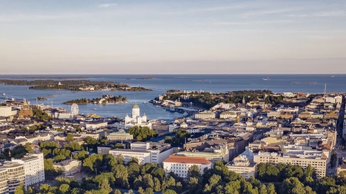 Ilmakuva Helsingin keskustasta