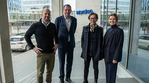 Representanter fra Nordea og NAL etter signert avtale. 