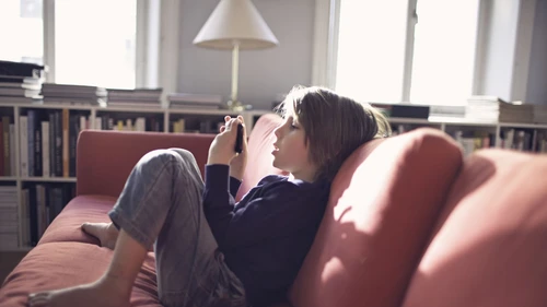 Child with phone