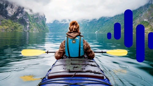 Woman kayaking in fjord in Norway - Q3 2025 image