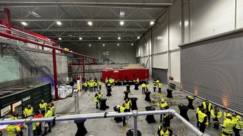 Fra åpningen av det nye jordvaskeanlegget i Oslo