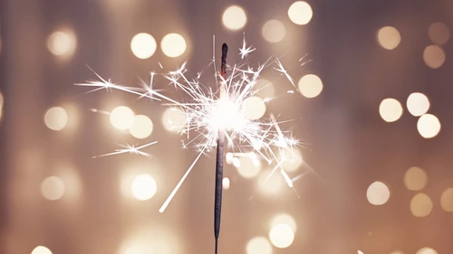 New Year's sparkler