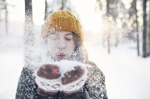 Fun in winter park