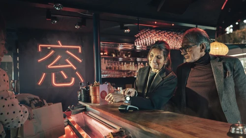 Couple makes watch payment