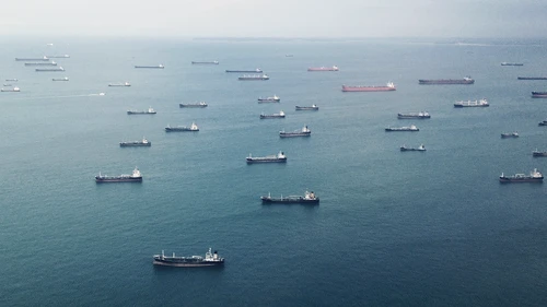 Ships, areal view