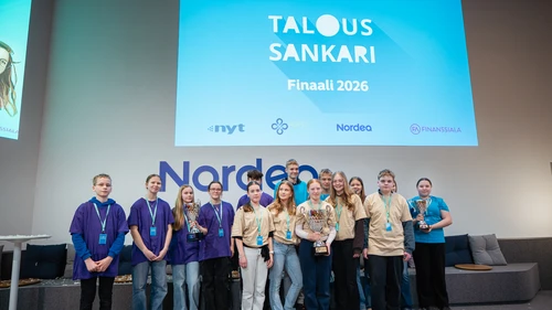 People celebrating on stage 