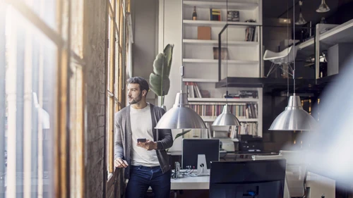 Man standing at the office