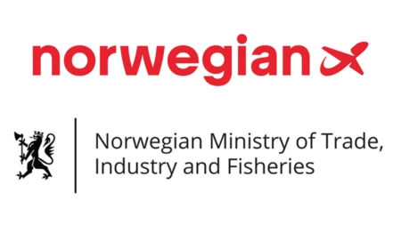 Logos of Norwegian Ministry of Trade, Industry and Fisheries (NMTIF) and Norwegian Air Shuttle ASA