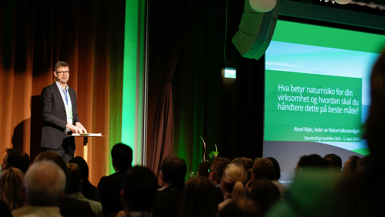 Aksel Mjøs presenterer 