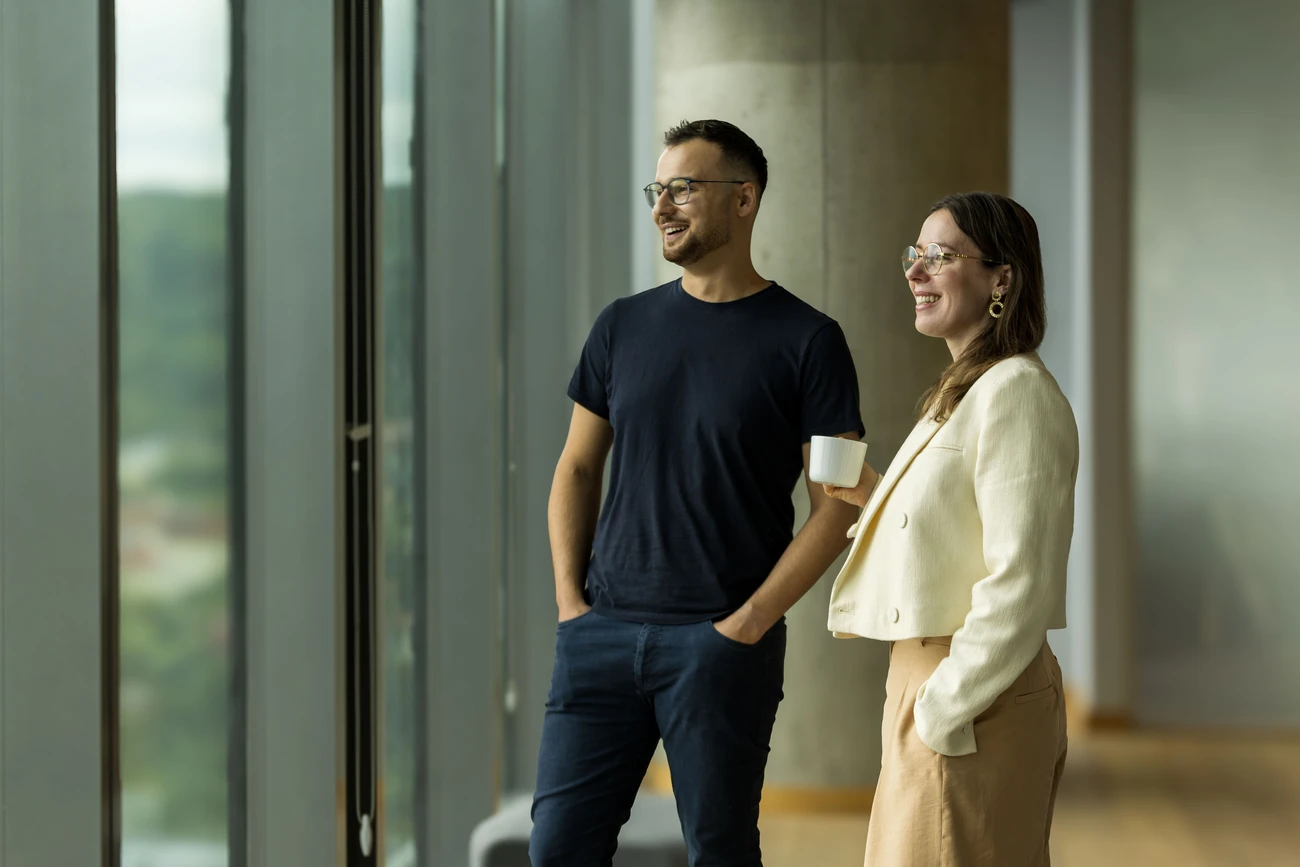 Employees in the office