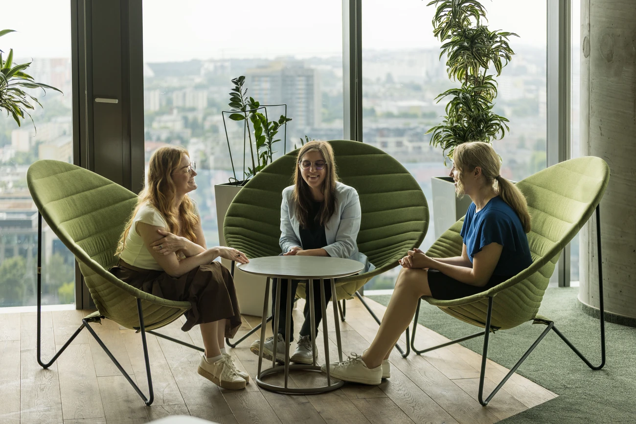 Employees in the office