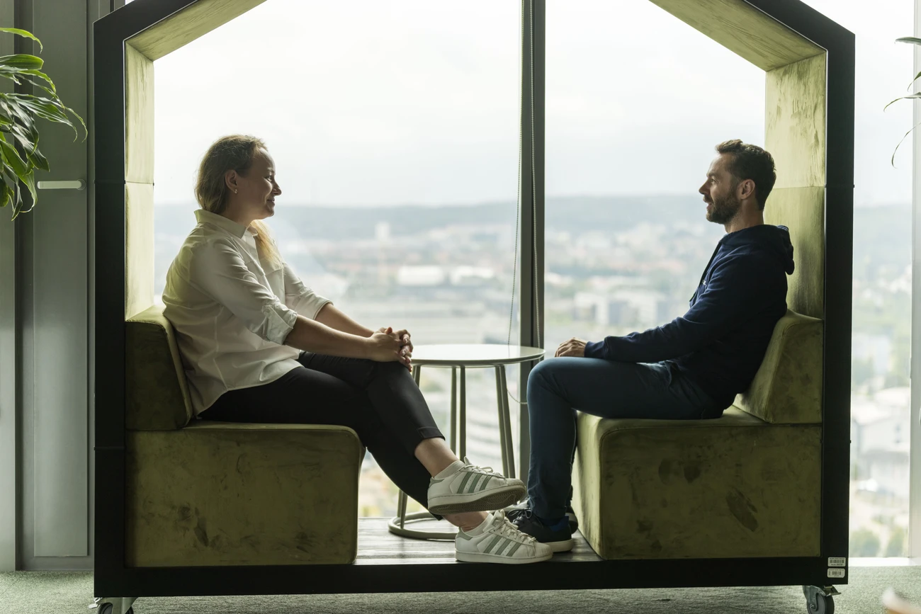 Employees in the office