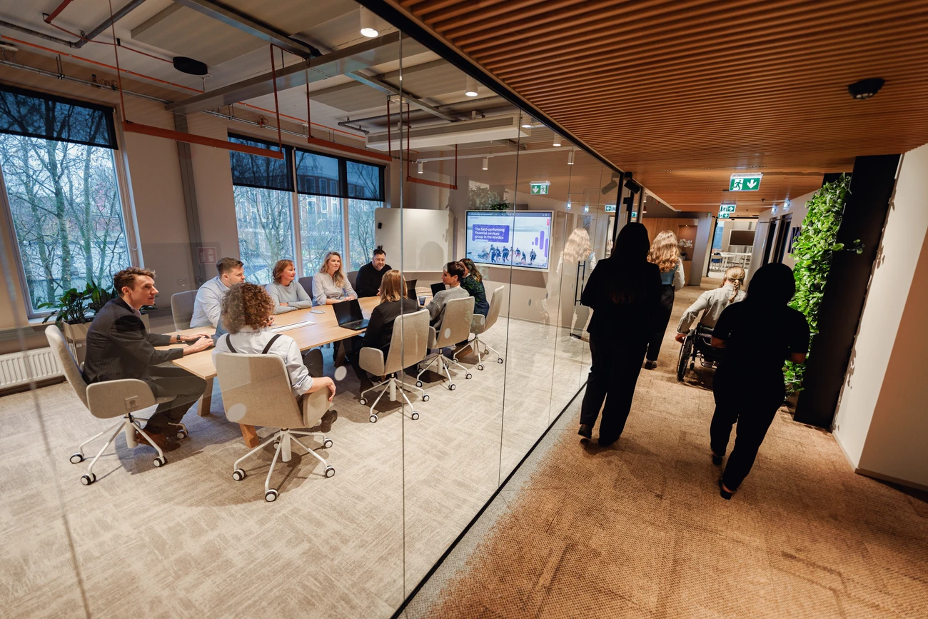 Employees on a meeting