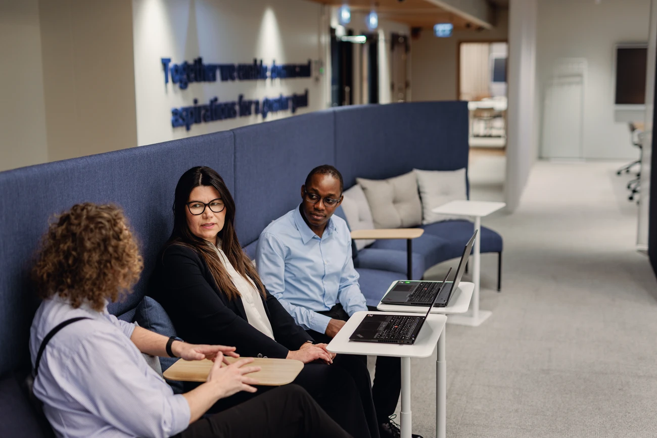 Employees in the office