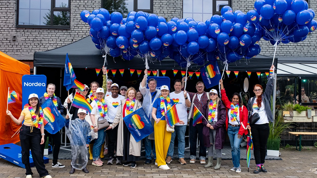 Nordea team at Pride 2026