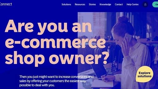 Nordea Connect Website Front Page