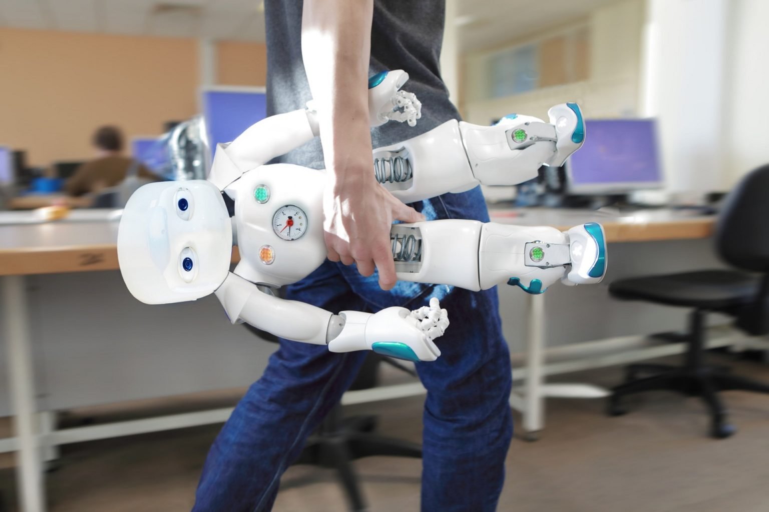 Human carrying robot 
