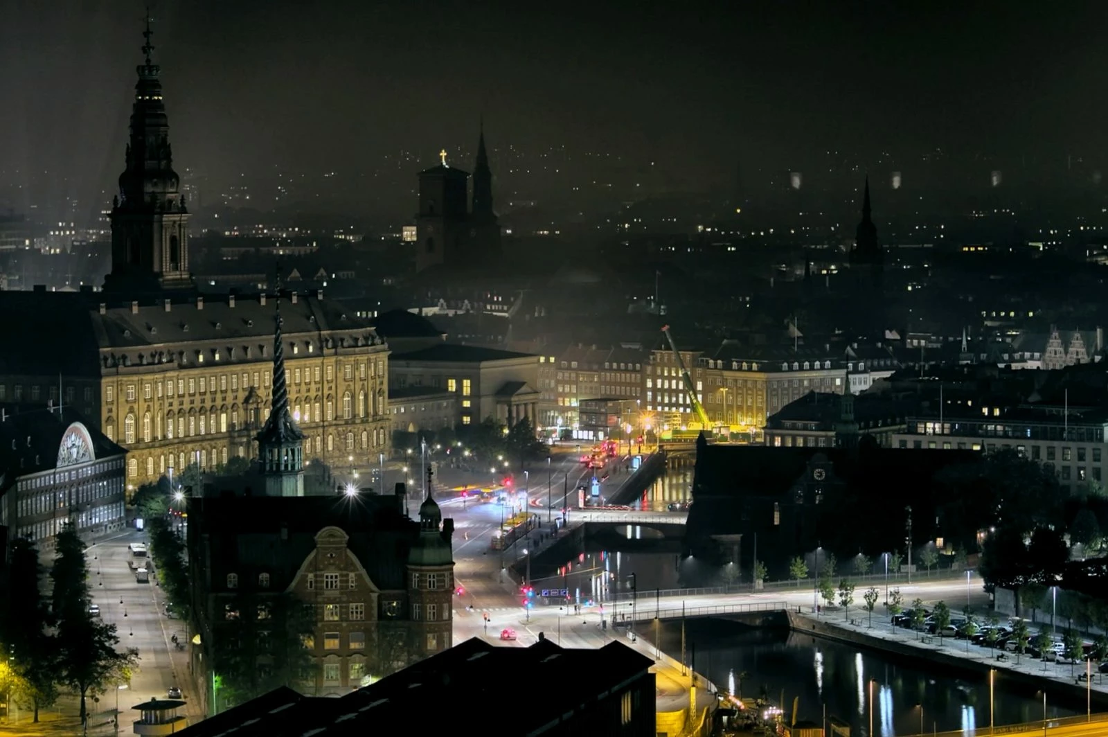 Copenhagen at night