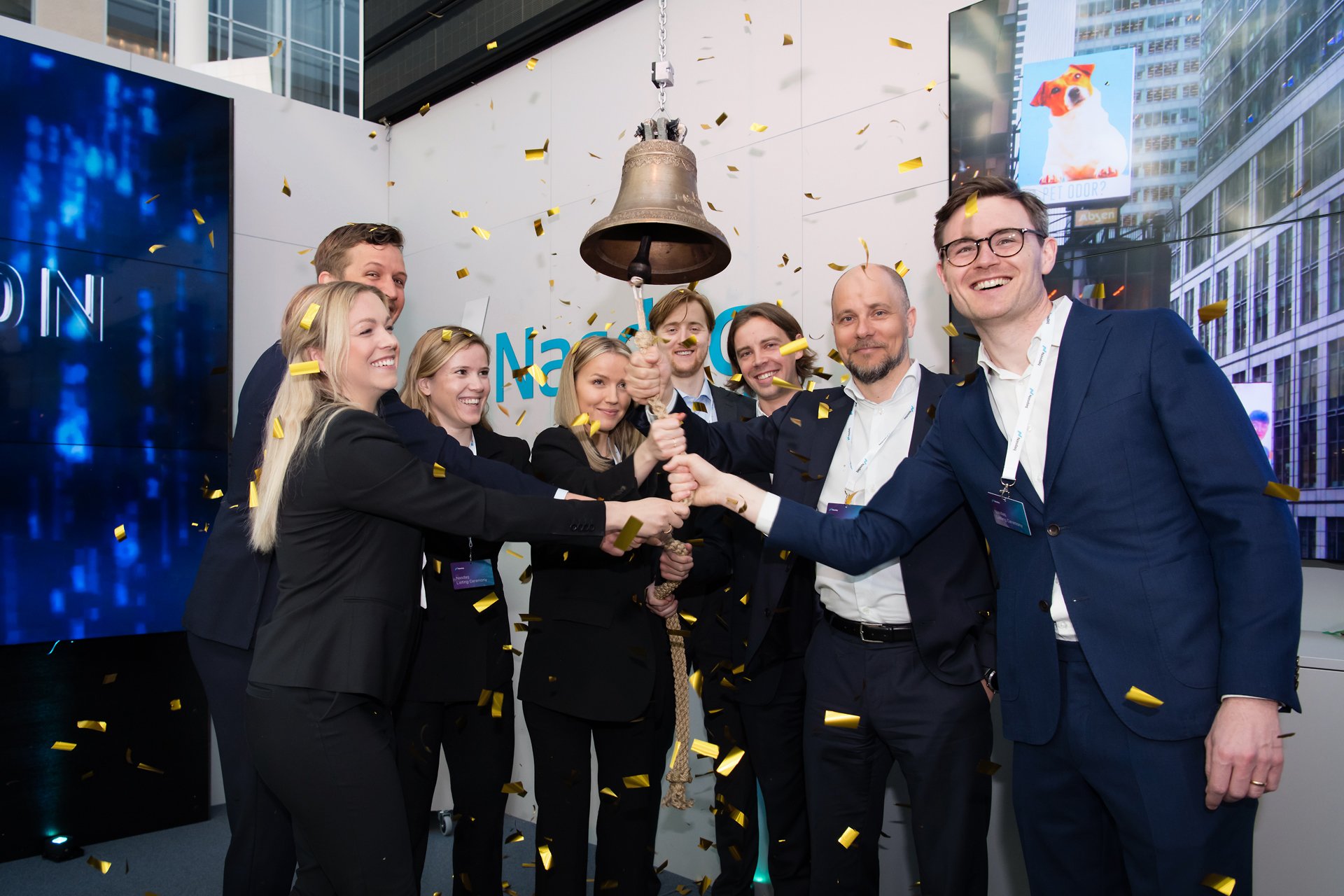 Nasdaq rings the bell to celebrate 10-year jubilee of Nordea’s Credit Linked Note, Fasträntebevis