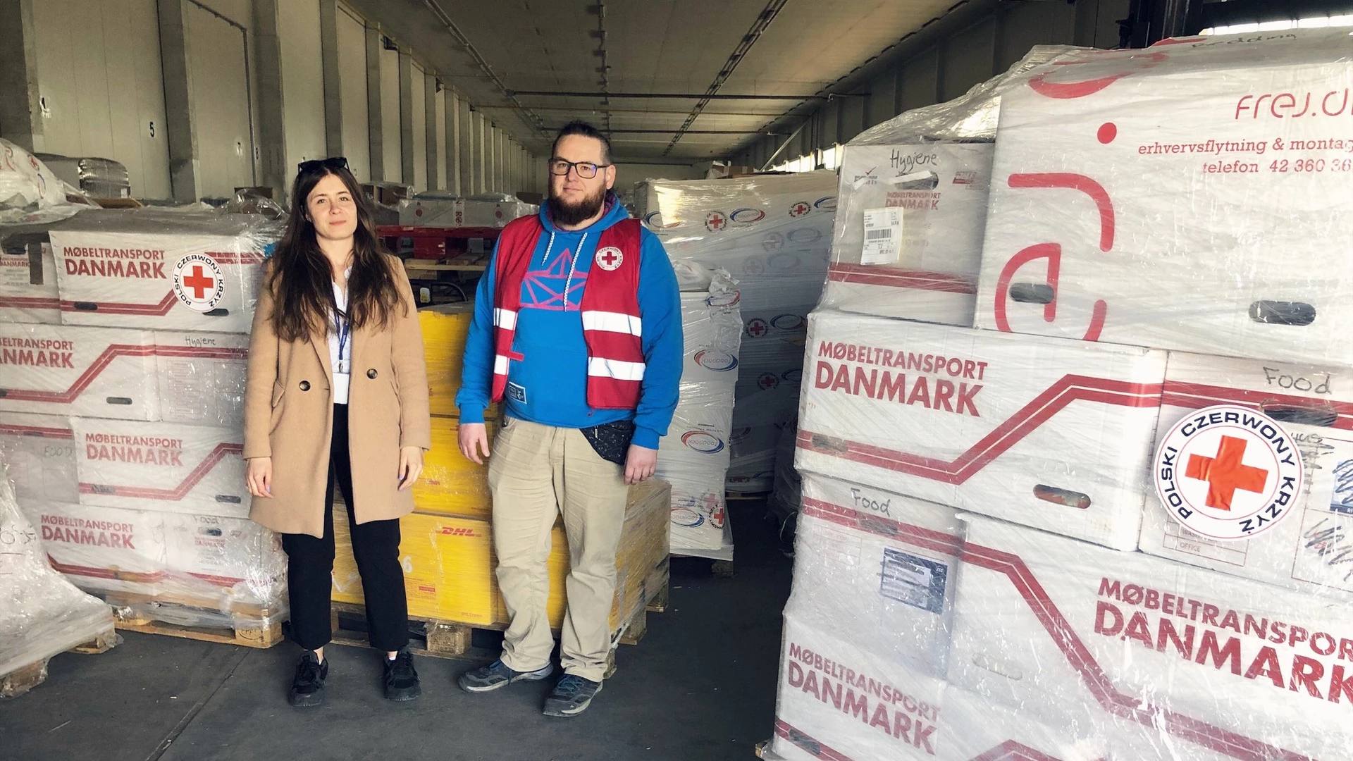 Nordea employees colleting items for Ukrainian employees