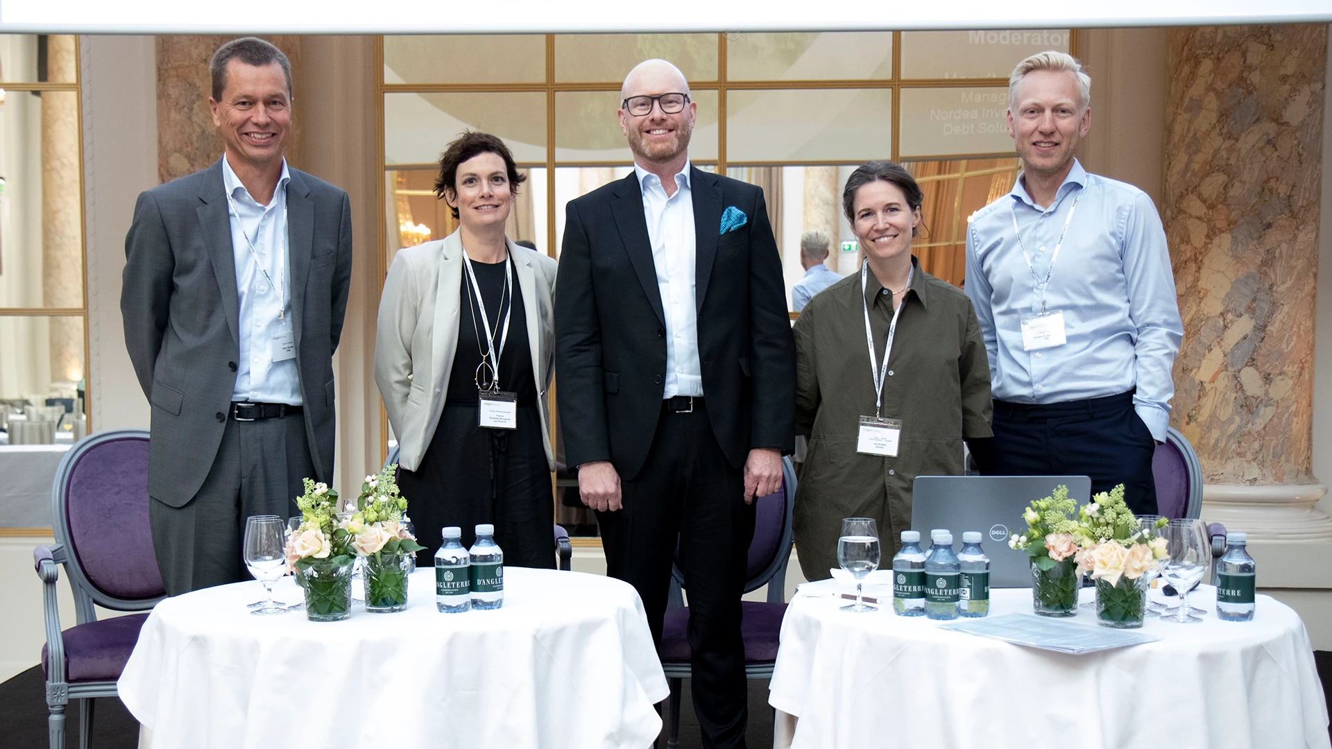Photo of panellists on the Sustainability in Finance panel at the Cash & Treasury Management Conference in September 2022