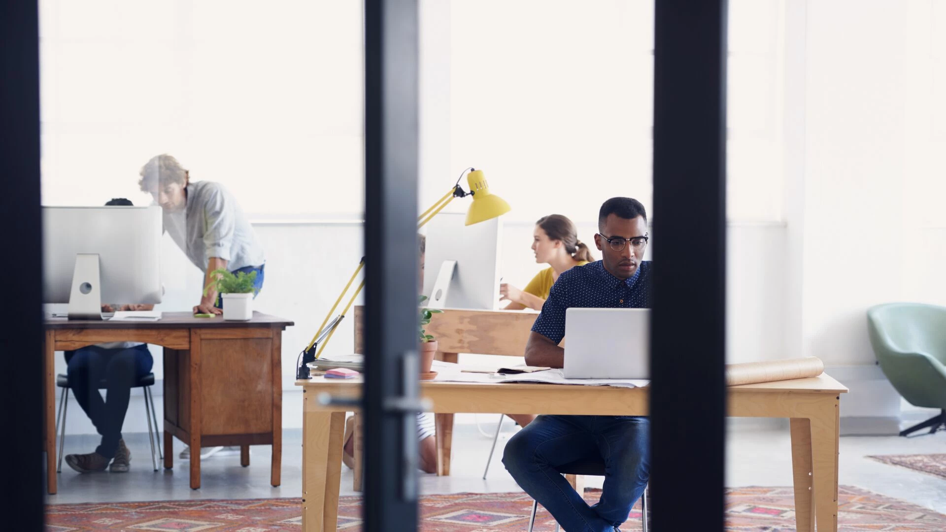 Group of young professionals working