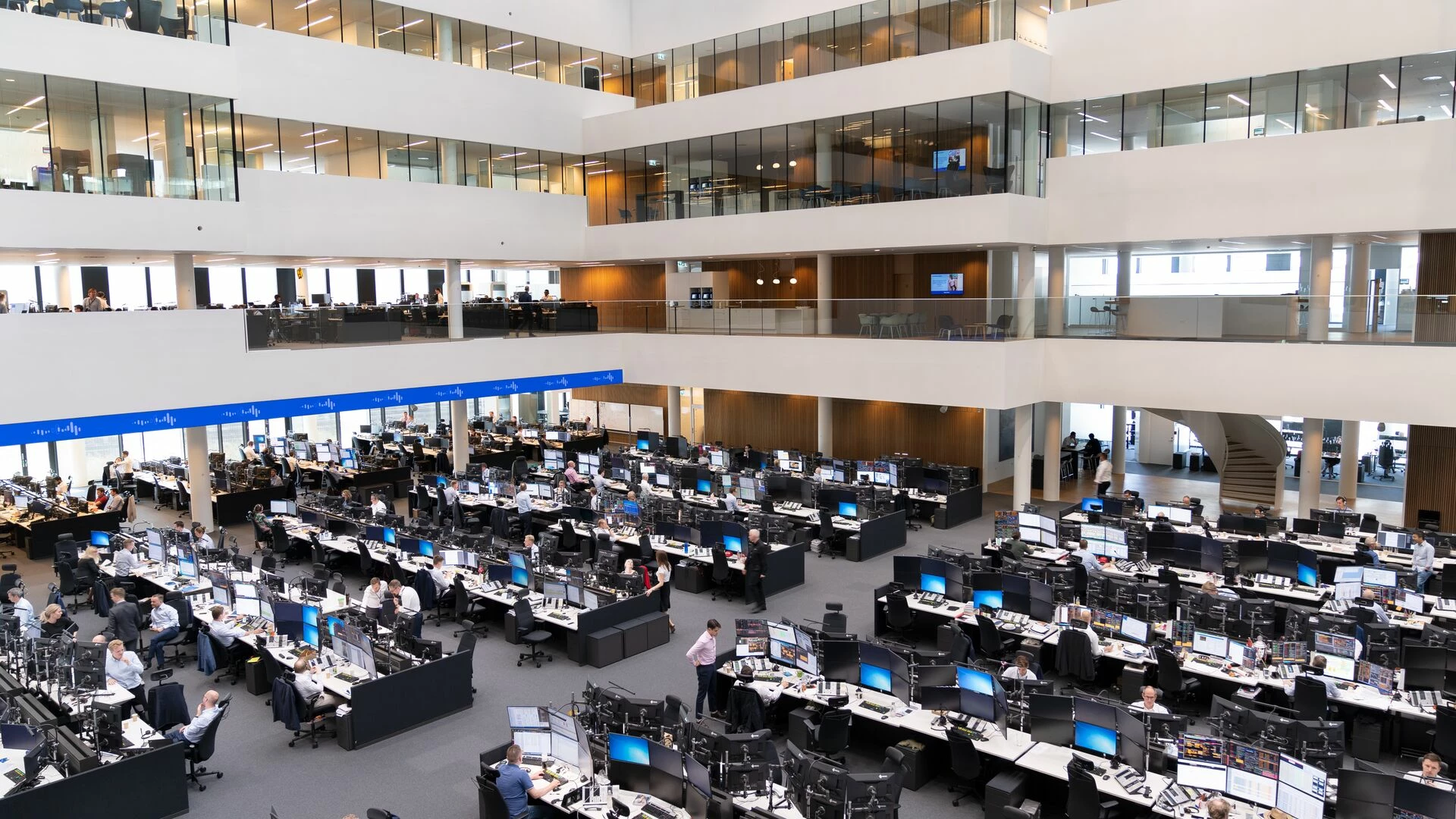 Nordea's trading floor in Copenhagen, Denmark.