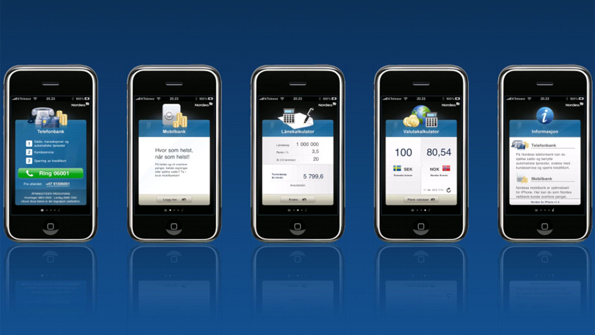 First Nordea mobile app