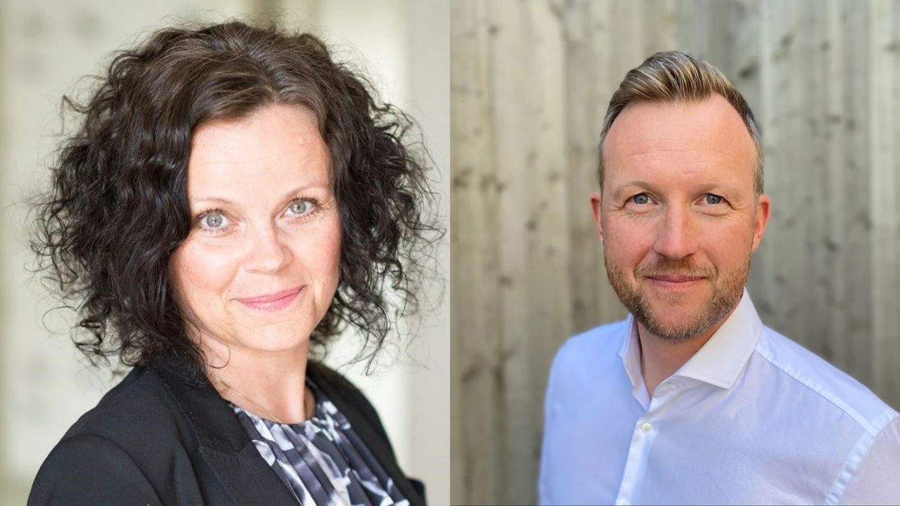 Åsa Allder, chef för småföretagarmarknaden, Tomas Signell, chef för sparandeaffären. 