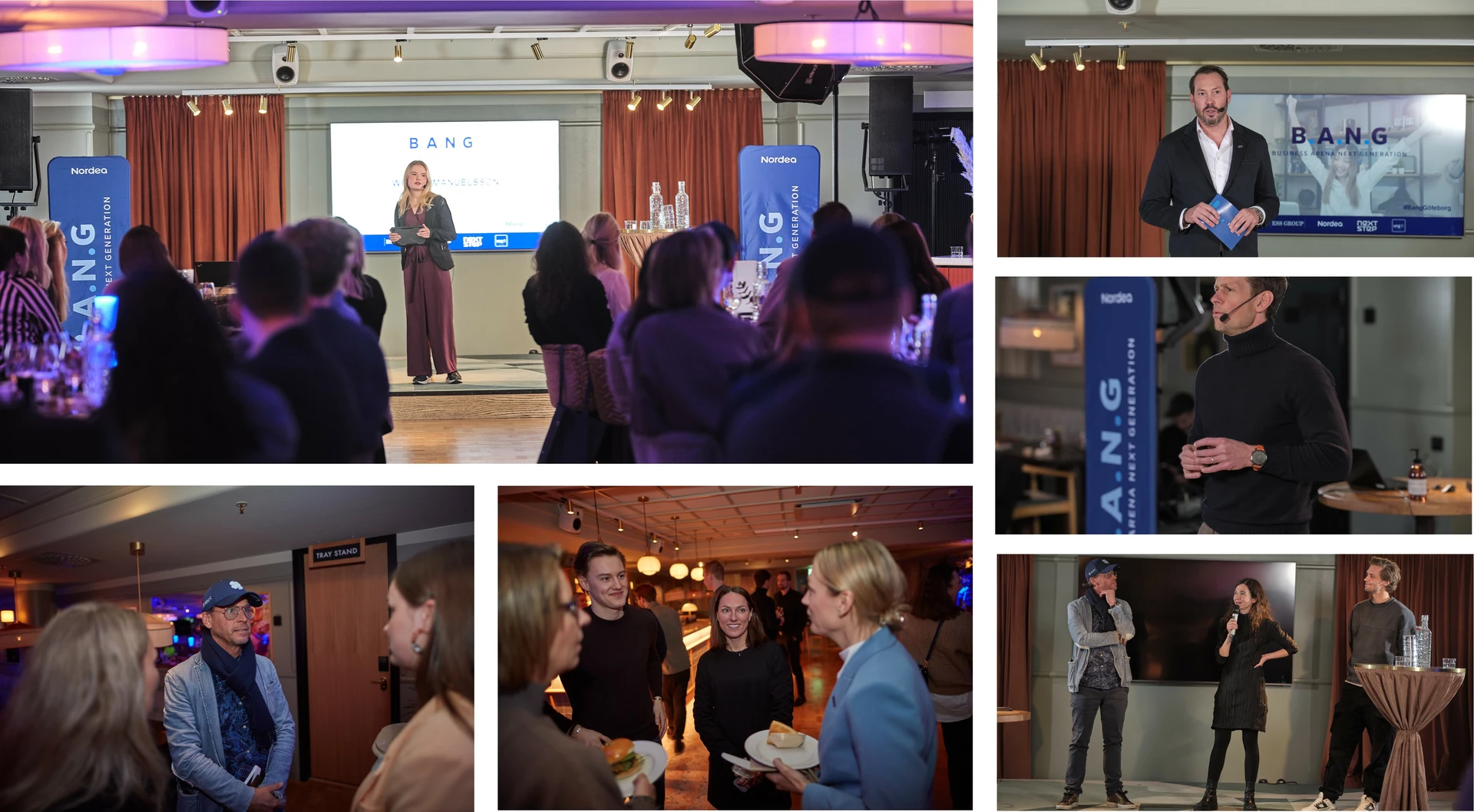 Talare och besökare på Nordeas event BANG i Göteborg