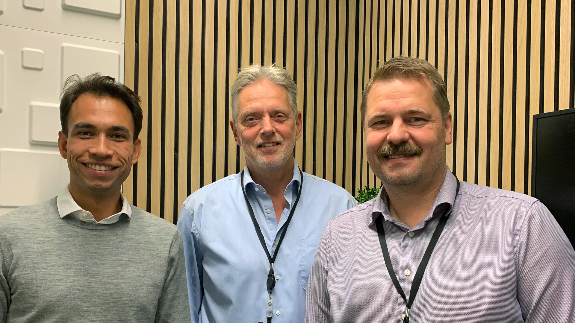 Helge J. Pedersen med Anders Svendsen og Philip Maldia 