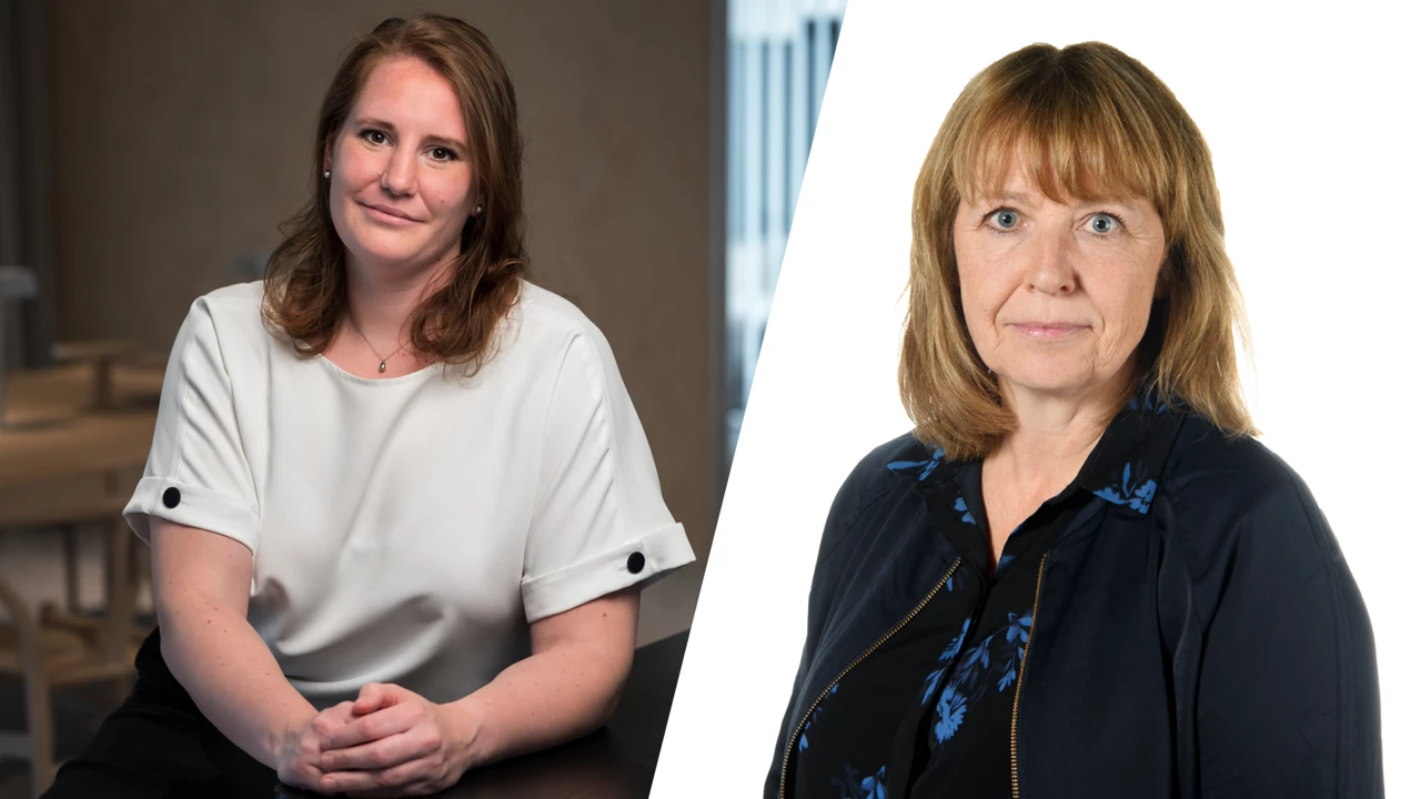 Lotta Mauritzson, brottsförebyggare på polisens nationella bedrägericentrum och Amalia Krantz, bedrägeriexpert Nordea.