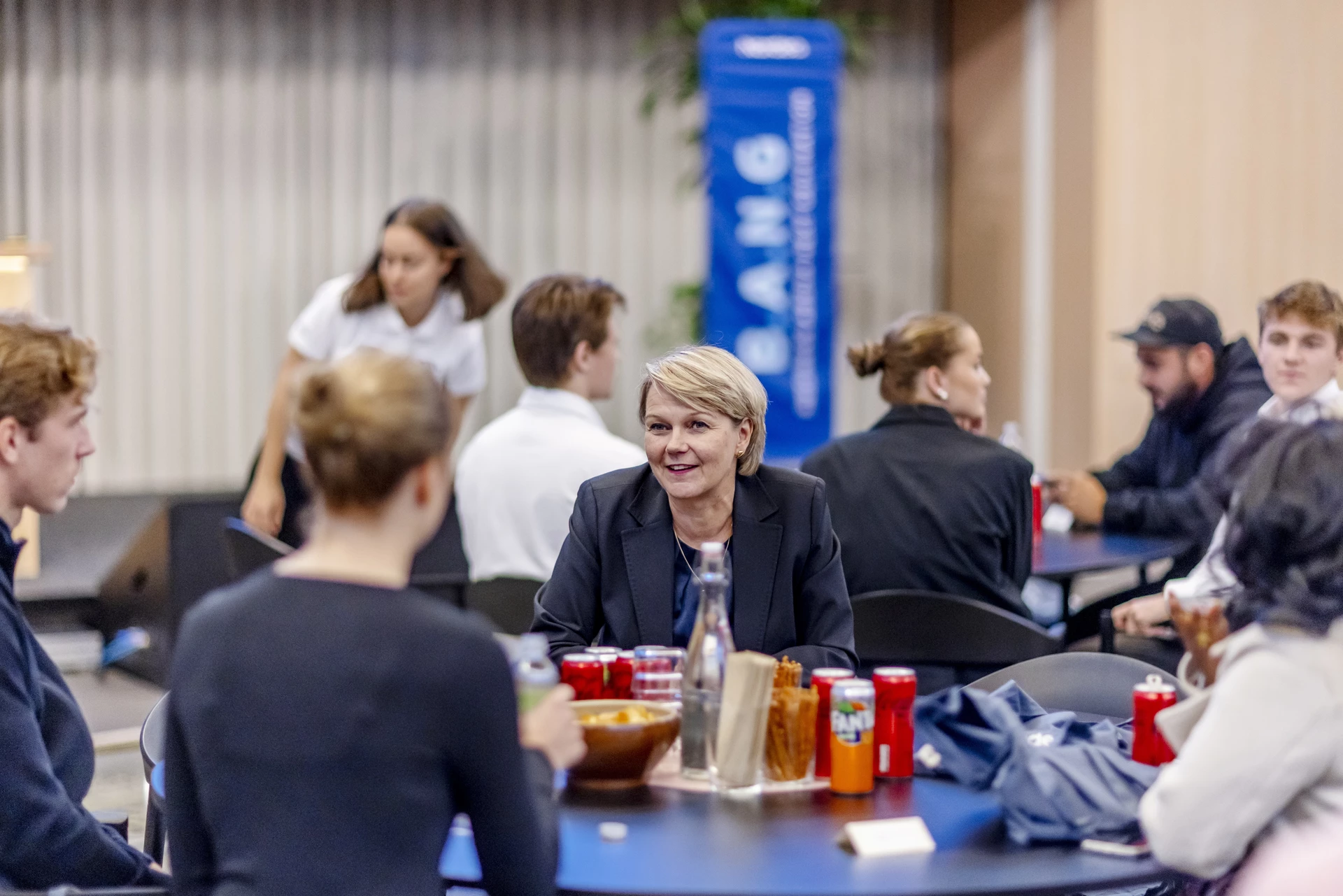 Samtal på B.A.N.G i Luleå, Nina Arkilahti, Nordenchef för Business Banking Nordea. 