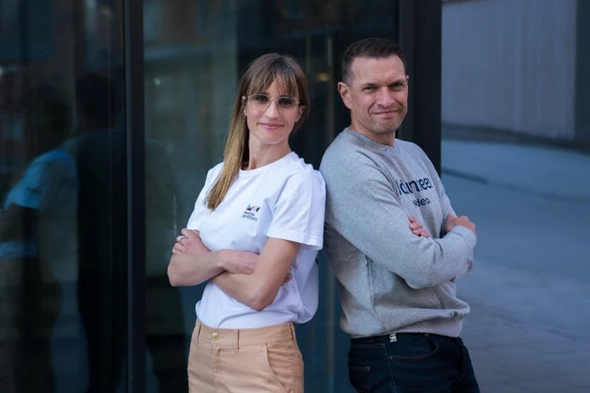 Ellen Eriksson, generalsekreterare Mattecentrum, och Anders Stenkrona, privatekonom Nordea