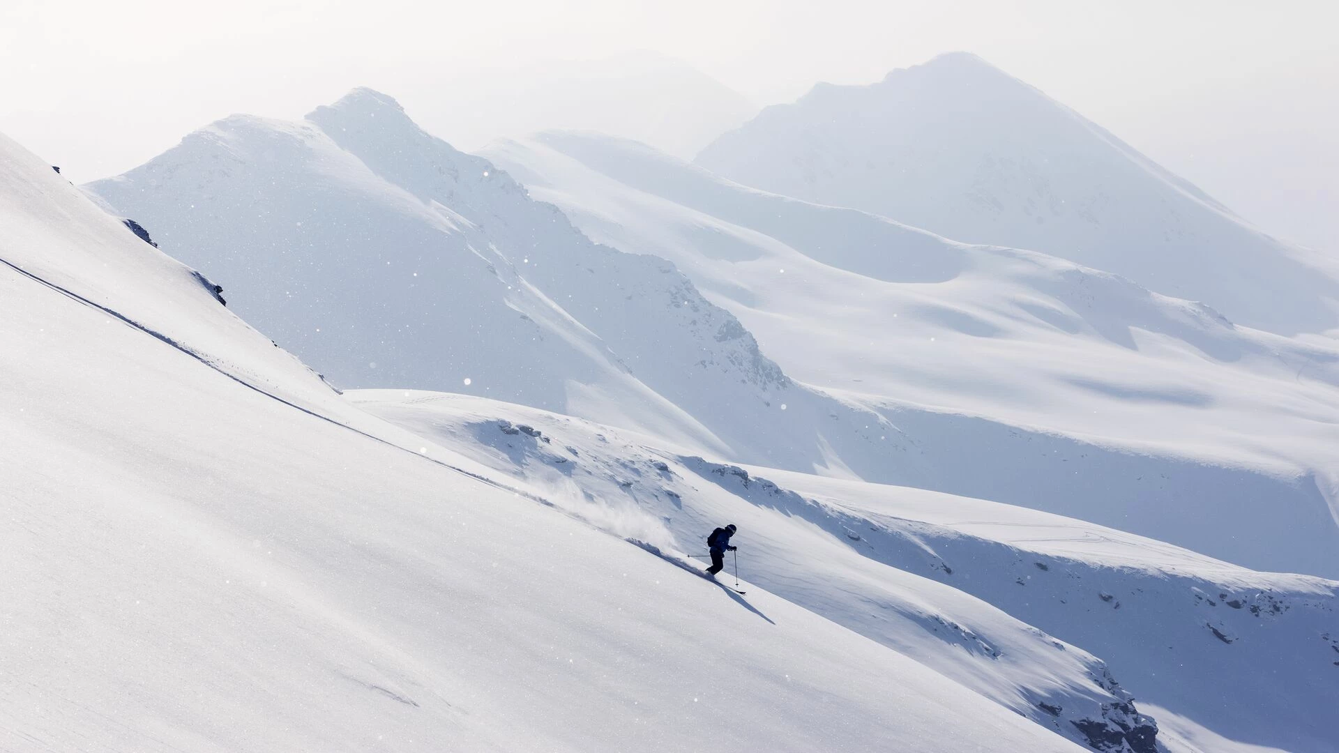 Downhill skiing